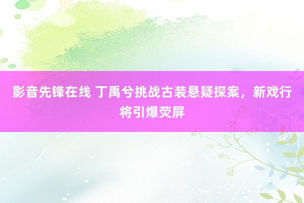 影音先锋在线 丁禹兮挑战古装悬疑探案,新戏行将引爆荧屏