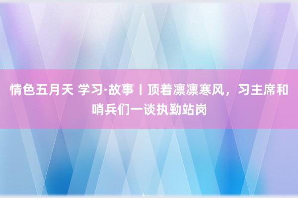 情色五月天 学习·故事丨顶着凛凛寒风，习主席和哨兵们一谈执勤站岗
